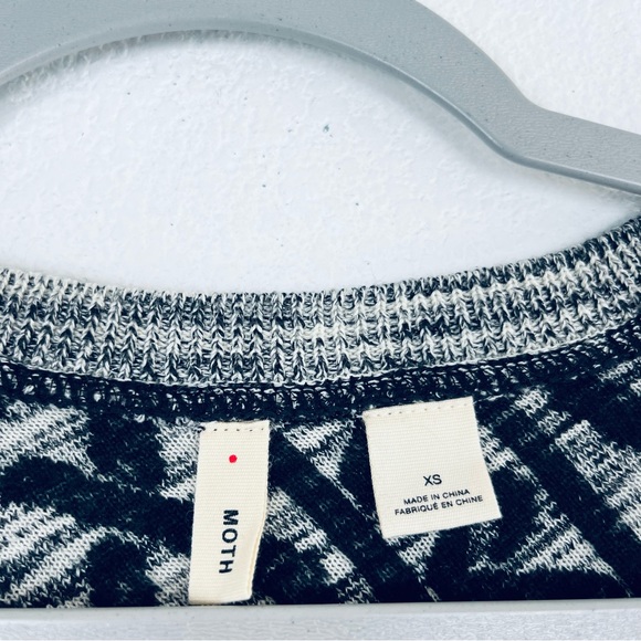 Anthropologie moth size XS black gray sweater dress - Picture 3 of 4